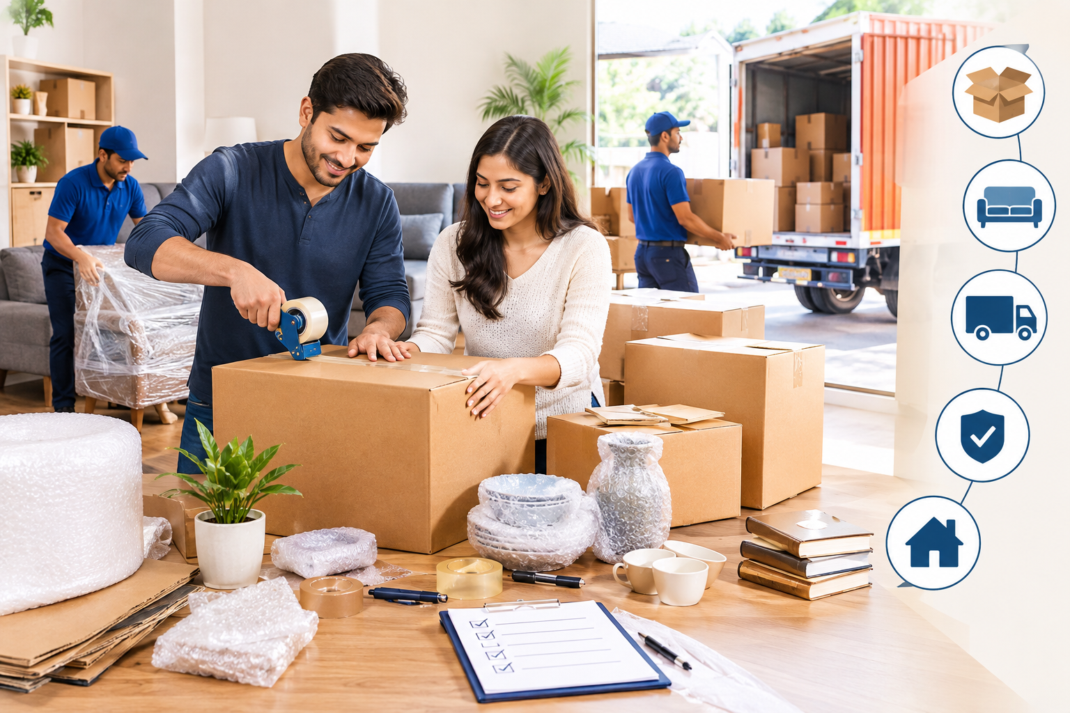 Practical Packing and Moving Guides by 
Hari Om Packers and Movers